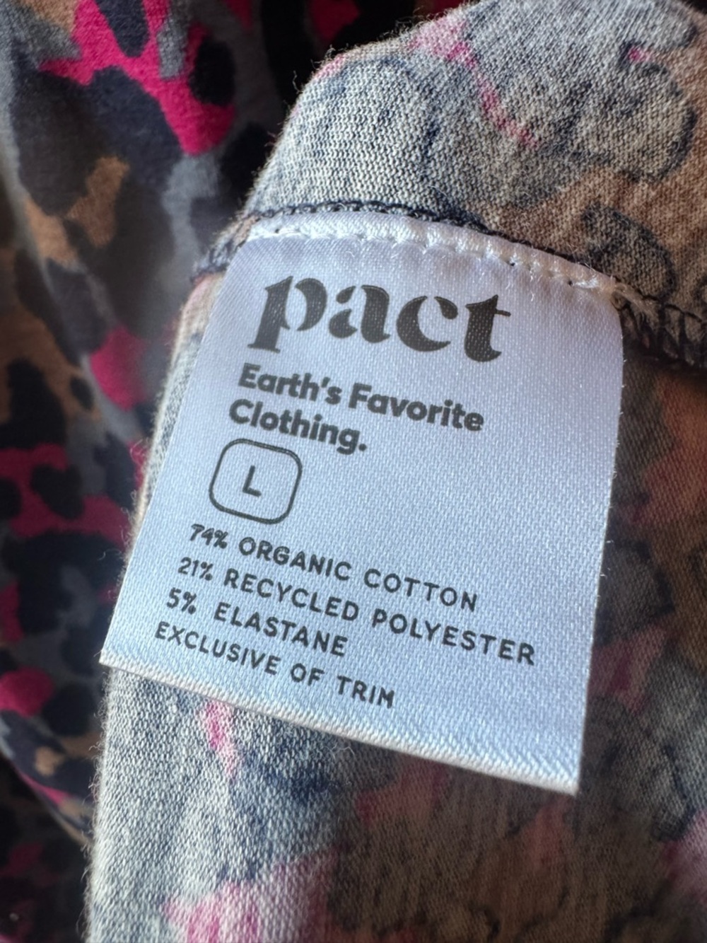 Pact Organic Cotton Leopard Ruffle Sleeve Tiered Dress WITH POCKETS - L - Picture 4 of 6